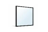 Sleek hospitality-grade square wall mirror in a professional finish for boutique suites