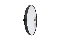 Hospitality-grade oval mirror designed for elegant boutique vanities