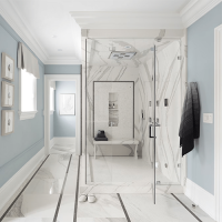 Buy walk-in quartz shower surround with modern design