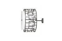 Geometric Cage Semi-Flush Light