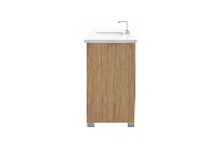 Sleek architectural corner vanity showcasing a seamless wrap-around layout that contours perfectly along intersecting bathroom walls