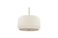 Double Drum Pendant Light