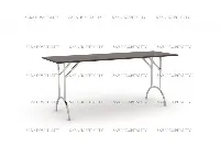 Modern folding utility table featuring a durable, high-density surface and a collapsible heavy-duty frame for easy storage
