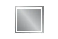 Modern rectangular mirror with integrated LED strips for high-end hotel bathrooms