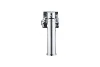 Reliable two-handle utility faucet in a professional chrome finish