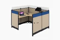 Modular L-Shaped Office Workstation.-2
