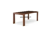 Senior Living Wooden Dining Table - Solid Wood with Scratch-Resistant Top - 1