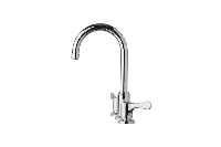 Sleek hospitality-grade three-hole faucet for boutique suites