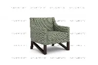 sleek upholstered arm lounge chair