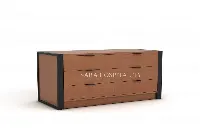Modern Hospitality Writing Desk with Storage Drawers - 2