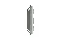 Durable backlit vanity mirror with a professional minimalist profile for commercial suites