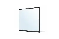 Contemporary square wall mirror designed for minimalist resort vanity areas