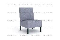 Chic Elevated-Back Lounge Chair for intimate breakfast coffee nooks