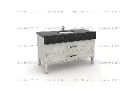 Sleek floating stone vanity deck with a polished granite finish and a clean, bracket-less installation for a minimalist look