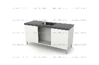 Elegant stone vanity deck featuring a slim architectural silhouette and a stain-resistant sealant for high-traffic use
