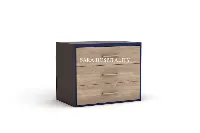 Hospitality credenza with three drawers and a dual-tone wood finish - 1