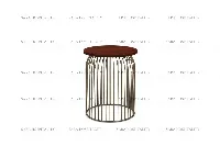 Minimalist sculptural accent table featuring a lightweight metal lattice and a sturdy, balanced foundation