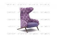 Button-Tufted Accent Lounge Chair for luxury hotel morning suites