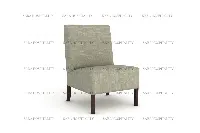 Grand Elevated-Back Lounge Chair for stately hotel morning atriums