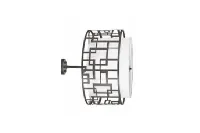 Geometric Cage Semi-Flush Light