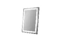 Elegant backlit mirror with a professional frame finish for luxury commercial guest ensuites