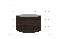Contemporary drum-shaped accent table with a clean-lined aesthetic and a hollow core for versatile functionality