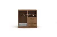 Hospitality Multimedia Combo with Storage and Appliance Space - 3