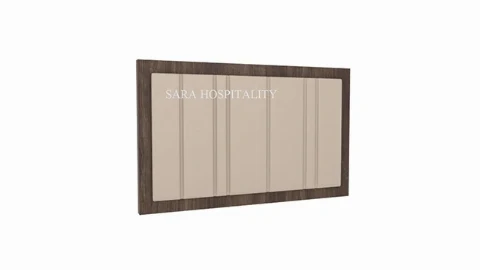 King headboard for hotel guest rooms