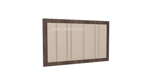 King headboard for hotel guest rooms