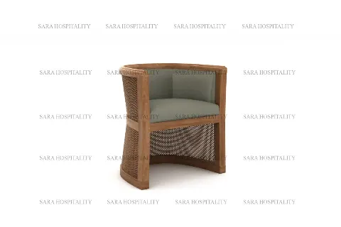 Wood Base Lounge Chair