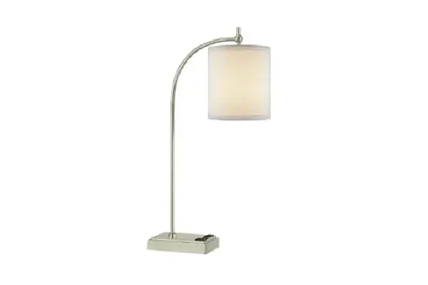 Curved Arm Hanging Shade Desk Lamp