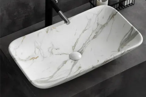 Rectangular Sloped Basin Sink