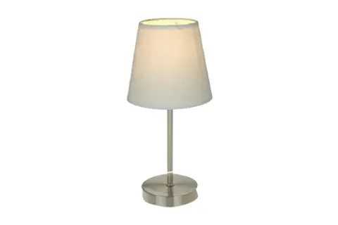 Round Base Fabric Shade Desk Lamp
