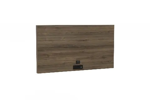 Hotel TV back panel with power outlet and woodgrain finish-1