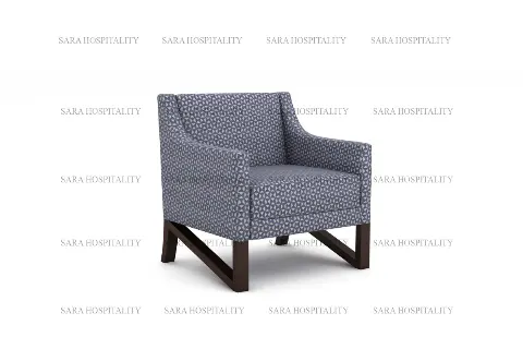 Upholstered Arm Lounge Chair