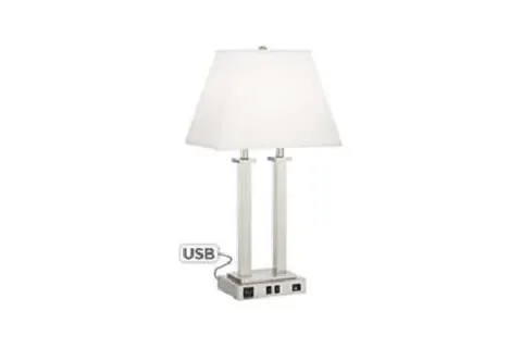 Dual Column Base Lamp