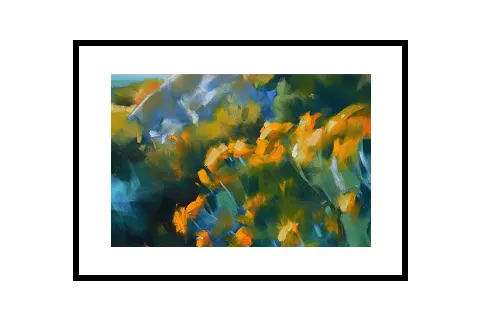 Abstract Floral Artwork