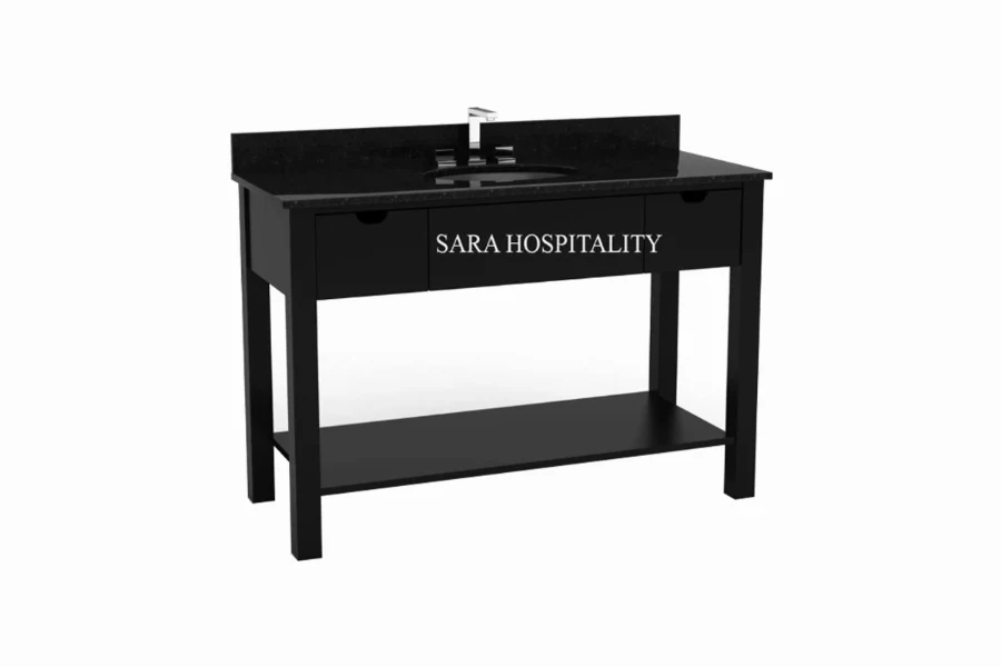 Modern minimal frame vanity top featuring an integrated sleek basin and an ultra-slim, understated silhouette that effortlessly complements a contemporary bathroom.