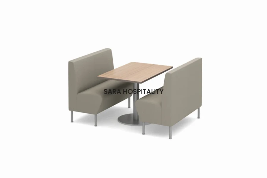 Senior Living Booth Dining Set -2