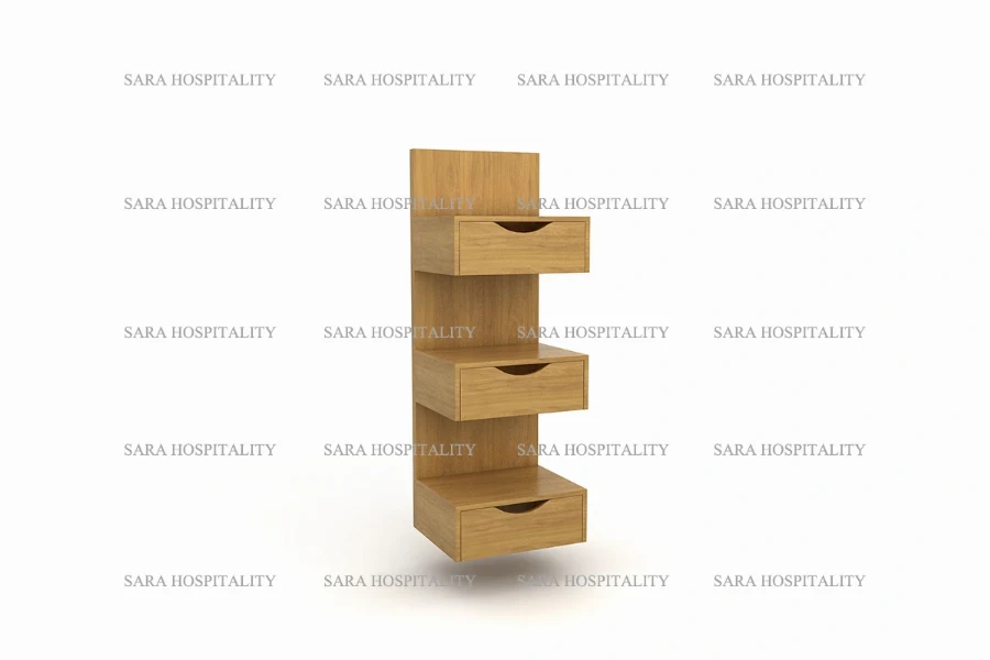 Vertical storage unit with three drawers – Hilton Garden Inn furniture 1