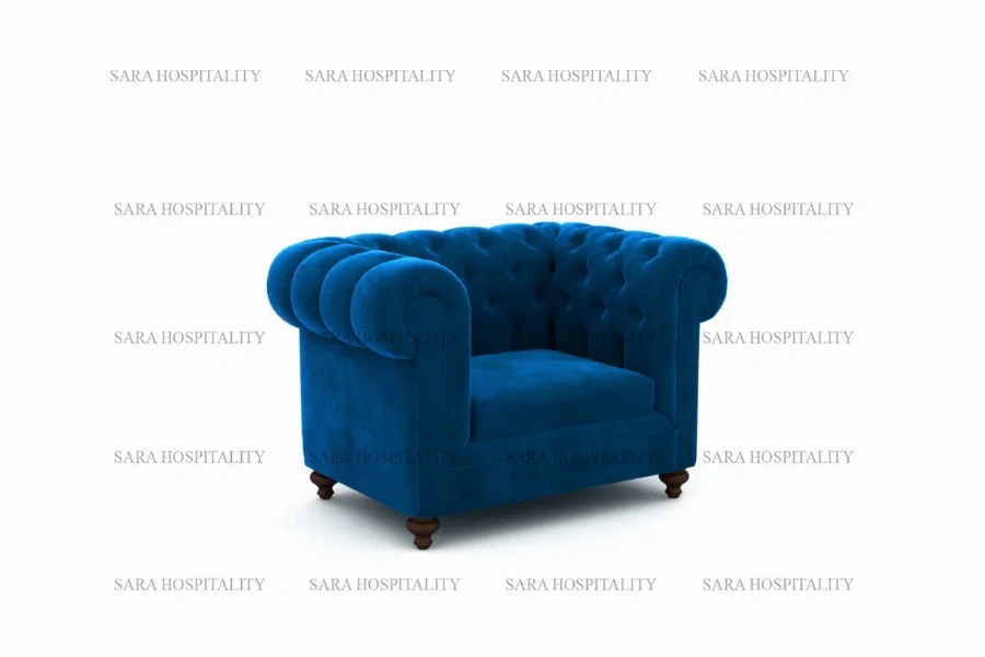 Robust Club Lounge Chair for high-end hotel buffet reception areas