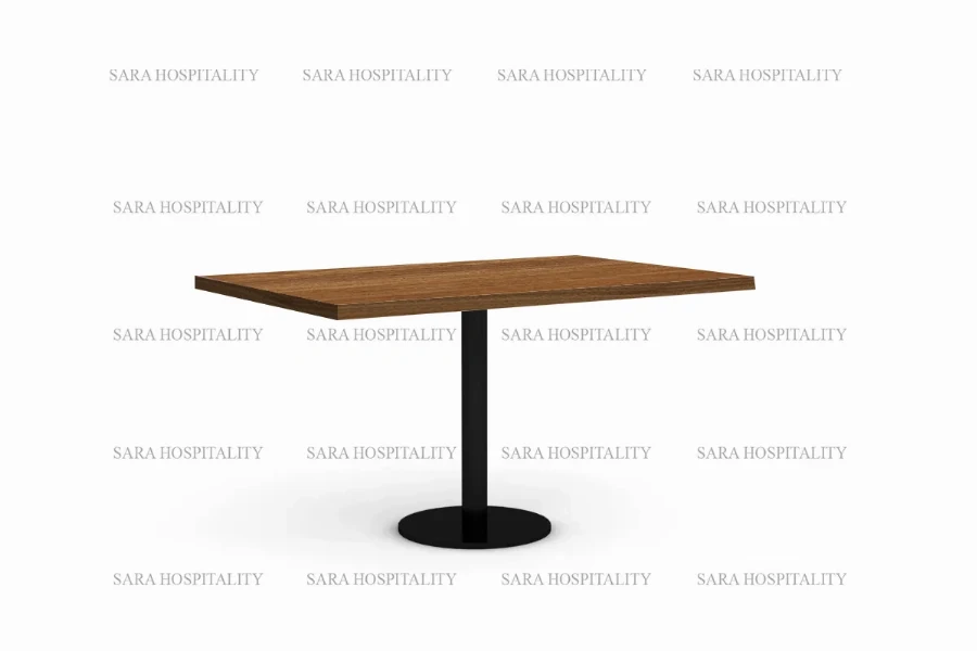 Contemporary side table showcasing a monolithic pedestal design with a clean-lined, architectural silhouette