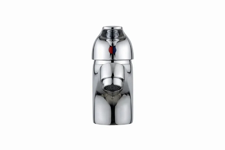 Contemporary angled faucet for high-end boutique guest ensuites