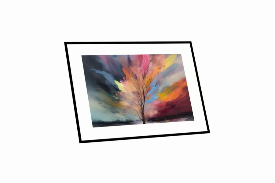 Dynamic color burst artwork with energetic, radiating streaks of blue, orange, and magenta