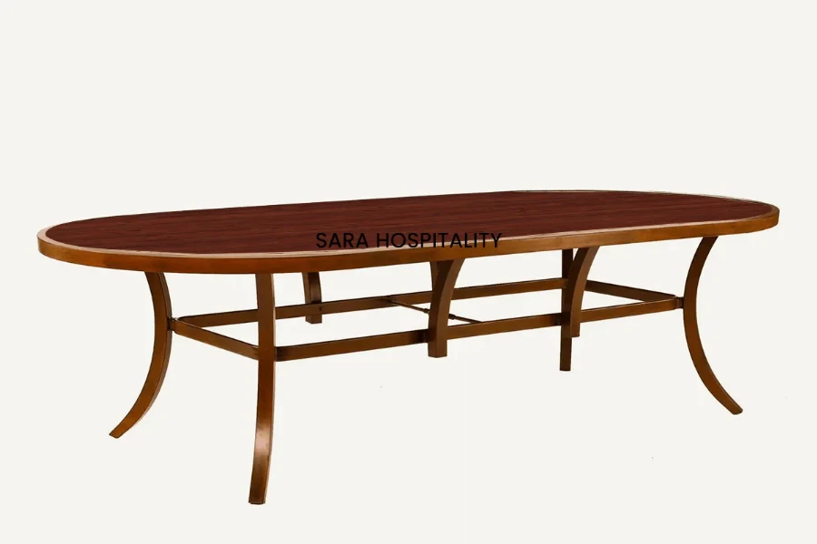 Outdoor Oval Dining Table-3