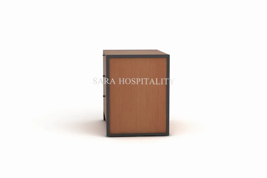 Modern Hospitality Writing Desk with Storage Drawers - 3