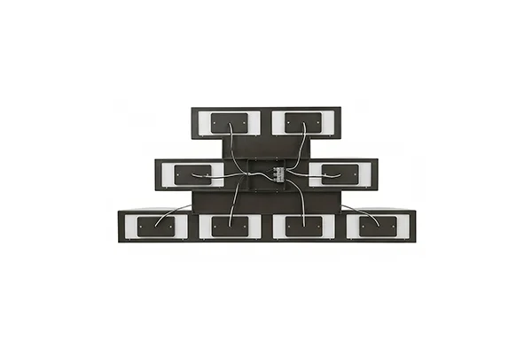 Tiered Panel Vanity Light