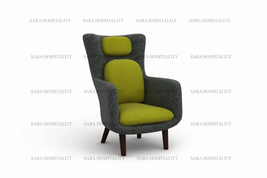 Heavy-Duty Heritage Lounge Chair for high-volume hotel buffet dining