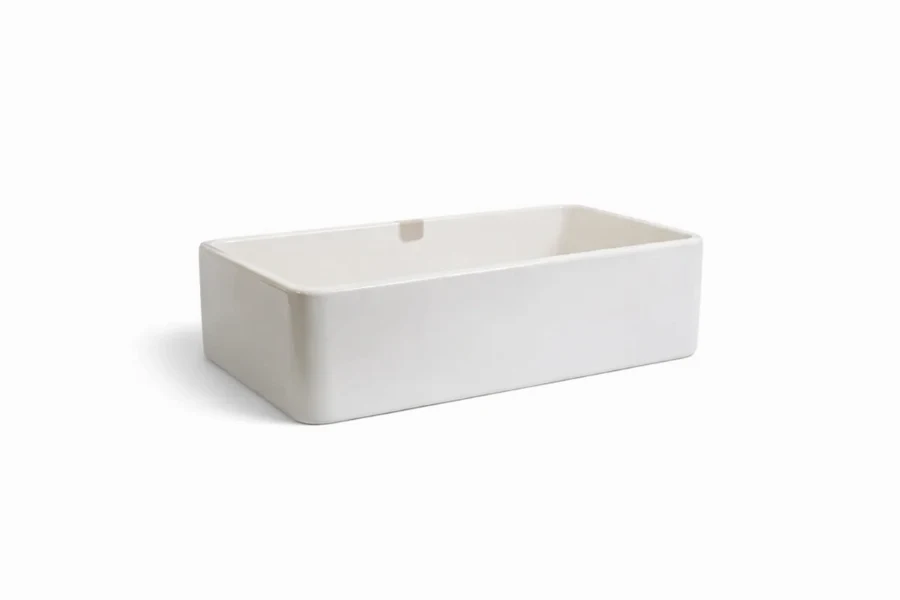 Contemporary bathroom countertop with an integrated trough-style sink for a clean, monolithic look.
