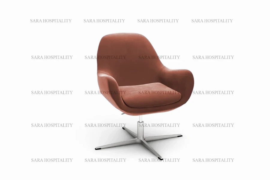 Supportive Contoured Ergonomic Chair for comfortable hotel buffet layouts